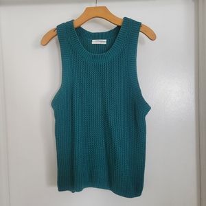 Anthropologie Knit Sweater Vest Size Large